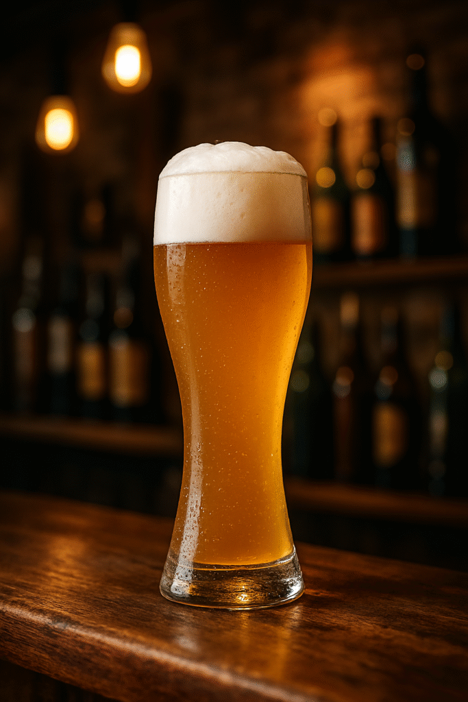 taca-weizen Taça Weizen cheia de cerveja