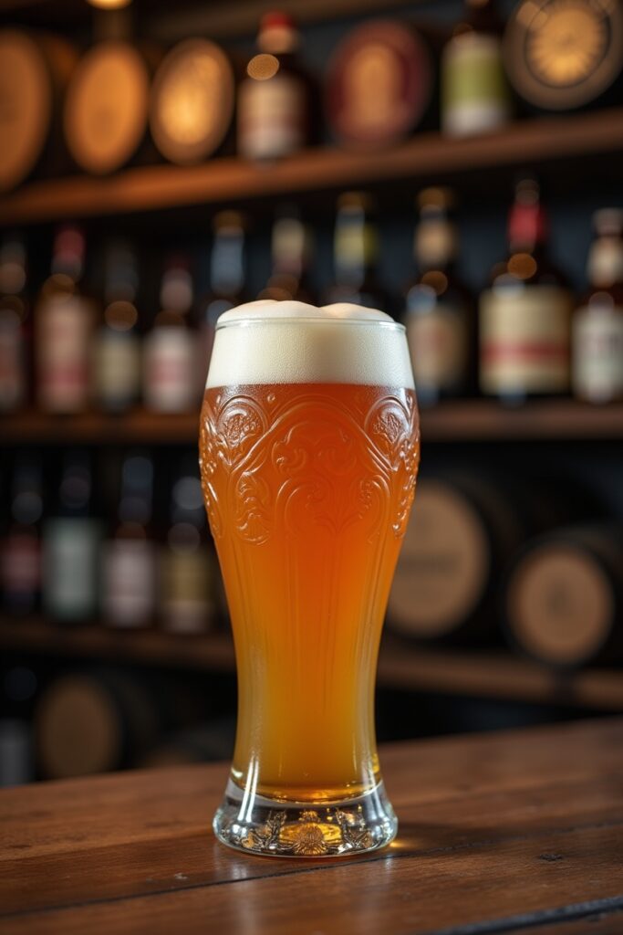 copo-weizen-com-cerveja copo weizen com cerveja em um armazém