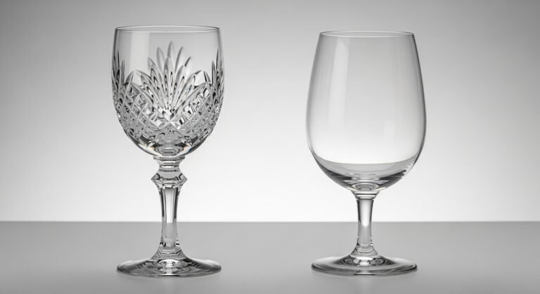 Taça de cristal cara