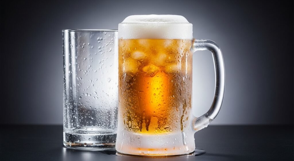 Taça congelada cerveja