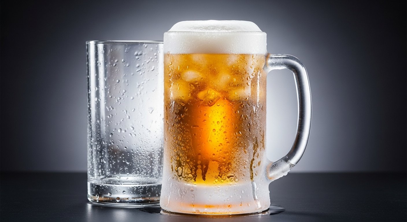 Taça congelada cerveja