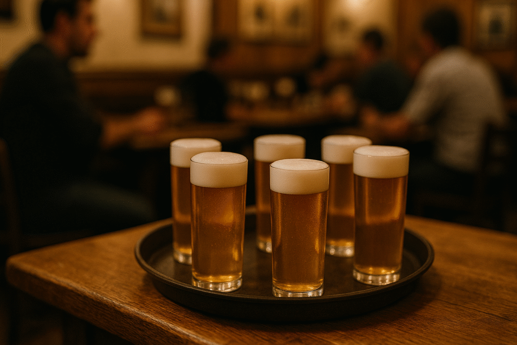 copo-stange-servido Copo Stange com cerveja dourada servido no kranz
